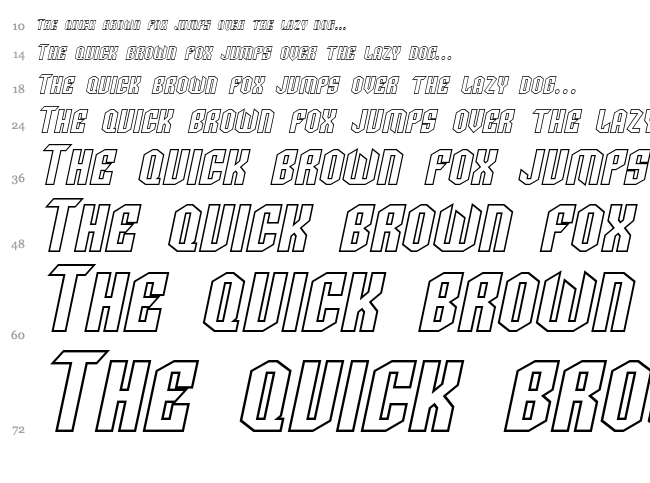 SF Archery Black font waterfall